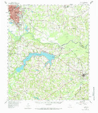 Tatum Texas Historical topographic map, 1:62500 scale, 15 X 15 Minute, Year 1958