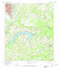 Tatum Texas Historical topographic map, 1:62500 scale, 15 X 15 Minute, Year 1958