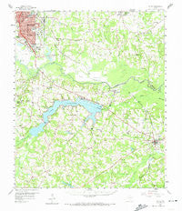 Tatum Texas Historical topographic map, 1:62500 scale, 15 X 15 Minute, Year 1958