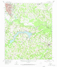 Tatum Texas Historical topographic map, 1:62500 scale, 15 X 15 Minute, Year 1958
