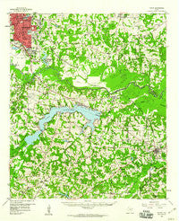 Tatum Texas Historical topographic map, 1:62500 scale, 15 X 15 Minute, Year 1958