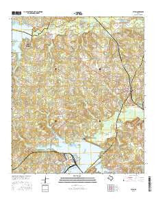 Tatum Texas Current topographic map, 1:24000 scale, 7.5 X 7.5 Minute, Year 2016