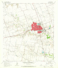 Taylor Texas Historical topographic map, 1:24000 scale, 7.5 X 7.5 Minute, Year 1964