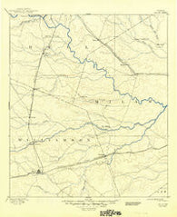 Taylor Texas Historical topographic map, 1:125000 scale, 30 X 30 Minute, Year 1894
