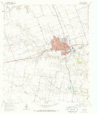 Taylor Texas Historical topographic map, 1:24000 scale, 7.5 X 7.5 Minute, Year 1964