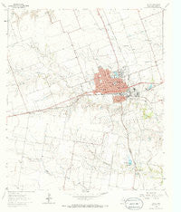 Taylor Texas Historical topographic map, 1:24000 scale, 7.5 X 7.5 Minute, Year 1964