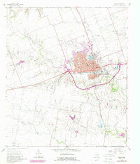 Taylor Texas Historical topographic map, 1:24000 scale, 7.5 X 7.5 Minute, Year 1964