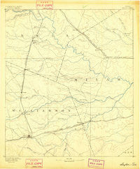 Taylor Texas Historical topographic map, 1:125000 scale, 30 X 30 Minute, Year 1885