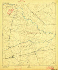 Taylor Texas Historical topographic map, 1:125000 scale, 30 X 30 Minute, Year 1894