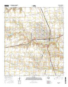 Taylor Texas Current topographic map, 1:24000 scale, 7.5 X 7.5 Minute, Year 2016