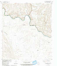 Taylor Canyon Texas Historical topographic map, 1:24000 scale, 7.5 X 7.5 Minute, Year 1983