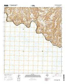 Taylor Canyon Texas Current topographic map, 1:24000 scale, 7.5 X 7.5 Minute, Year 2016