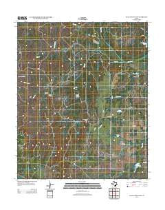 Teacup Mountain Texas Historical topographic map, 1:24000 scale, 7.5 X 7.5 Minute, Year 2012