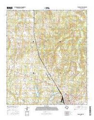Teague North Texas Current topographic map, 1:24000 scale, 7.5 X 7.5 Minute, Year 2016