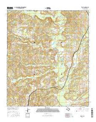 Tecula Texas Current topographic map, 1:24000 scale, 7.5 X 7.5 Minute, Year 2016