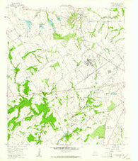 Tehuacana Texas Historical topographic map, 1:24000 scale, 7.5 X 7.5 Minute, Year 1960