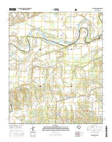 Telephone Texas Current topographic map, 1:24000 scale, 7.5 X 7.5 Minute, Year 2016
