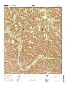 Telephone Canyon Texas Current topographic map, 1:24000 scale, 7.5 X 7.5 Minute, Year 2016
