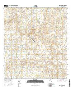 Telephone Tanks Texas Current topographic map, 1:24000 scale, 7.5 X 7.5 Minute, Year 2016