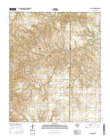 Tell North Texas Current topographic map, 1:24000 scale, 7.5 X 7.5 Minute, Year 2016