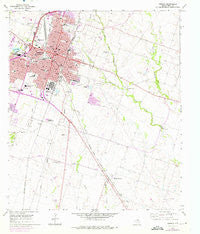 Temple Texas Historical topographic map, 1:24000 scale, 7.5 X 7.5 Minute, Year 1965