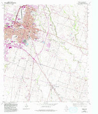 Temple Texas Historical topographic map, 1:24000 scale, 7.5 X 7.5 Minute, Year 1965