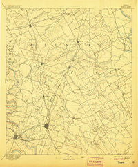 Temple Texas Historical topographic map, 1:125000 scale, 30 X 30 Minute, Year 1892