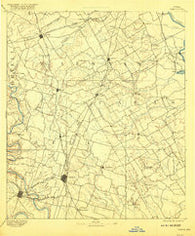 Temple Texas Historical topographic map, 1:125000 scale, 30 X 30 Minute, Year 1892
