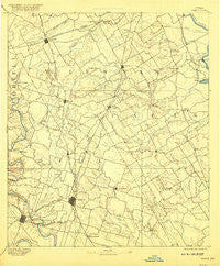 Temple Texas Historical topographic map, 1:125000 scale, 30 X 30 Minute, Year 1892