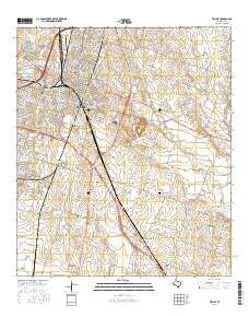 Temple Texas Current topographic map, 1:24000 scale, 7.5 X 7.5 Minute, Year 2016