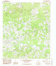 Tenaha West Texas Historical topographic map, 1:24000 scale, 7.5 X 7.5 Minute, Year 1984