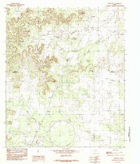 Tennyson Texas Historical topographic map, 1:24000 scale, 7.5 X 7.5 Minute, Year 1984