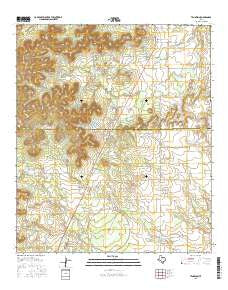 Tennyson Texas Current topographic map, 1:24000 scale, 7.5 X 7.5 Minute, Year 2016