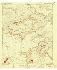 Tepee Butte Texas Historical topographic map, 1:62500 scale, 15 X 15 Minute, Year 1943