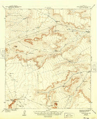 Tepee Butte Texas Historical topographic map, 1:62500 scale, 15 X 15 Minute, Year 1943