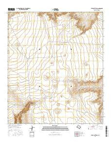 Tepee Butte SW Texas Current topographic map, 1:24000 scale, 7.5 X 7.5 Minute, Year 2016