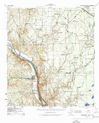Tequesquite Creek Texas Historical topographic map, 1:62500 scale, 15 X 15 Minute, Year 1941