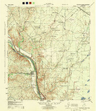 Tequesquite Creek Texas Historical topographic map, 1:62500 scale, 15 X 15 Minute, Year 1944