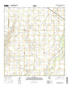 Tequesquite Creek NE Texas Current topographic map, 1:24000 scale, 7.5 X 7.5 Minute, Year 2016