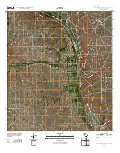 Tequesquite Creek SW Texas Historical topographic map, 1:24000 scale, 7.5 X 7.5 Minute, Year 2010