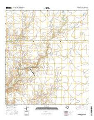 Tequesquite Spring Texas Current topographic map, 1:24000 scale, 7.5 X 7.5 Minute, Year 2016