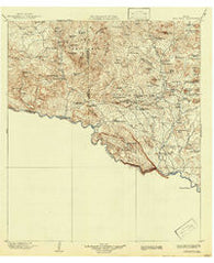 Terlingua Texas Historical topographic map, 1:125000 scale, 30 X 30 Minute, Year 1904
