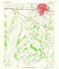 Terrell South Texas Historical topographic map, 1:24000 scale, 7.5 X 7.5 Minute, Year 1963