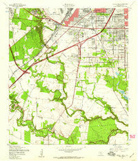 Terrell Wells Texas Historical topographic map, 1:24000 scale, 7.5 X 7.5 Minute, Year 1953