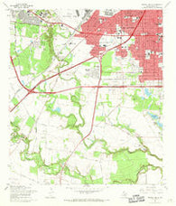 Terrell Wells Texas Historical topographic map, 1:24000 scale, 7.5 X 7.5 Minute, Year 1967