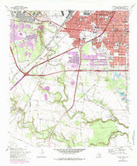 Terrell Wells Texas Historical topographic map, 1:24000 scale, 7.5 X 7.5 Minute, Year 1967