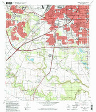 Terrell Wells Texas Historical topographic map, 1:24000 scale, 7.5 X 7.5 Minute, Year 1992