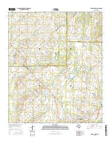 Terrell North Texas Current topographic map, 1:24000 scale, 7.5 X 7.5 Minute, Year 2016