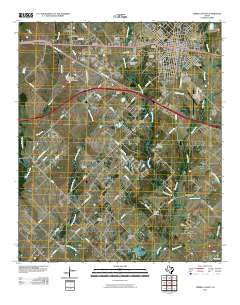 Terrell South Texas Historical topographic map, 1:24000 scale, 7.5 X 7.5 Minute, Year 2010