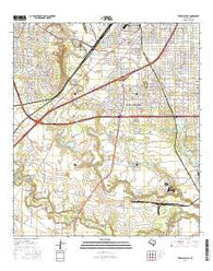 Terrell Wells Texas Current topographic map, 1:24000 scale, 7.5 X 7.5 Minute, Year 2016